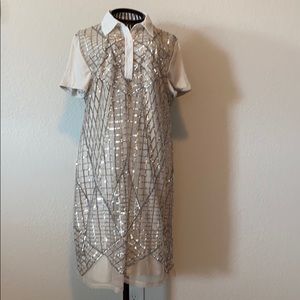 Sequined t-shirt dress